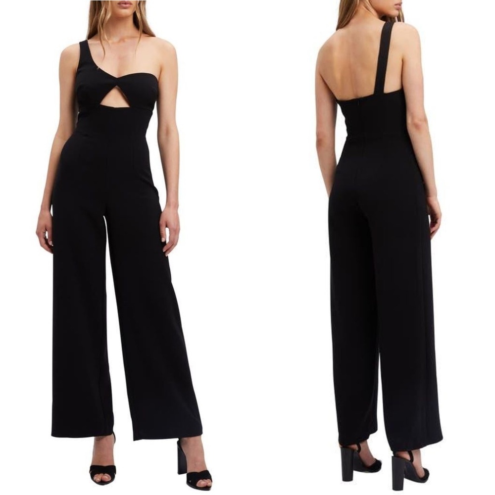 Bardot Elegant Black Cut-Out Jumpsuit